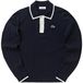 LACOSTE Polo Performance, manche longue, marine/blanc