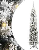 vidaXL Kunstkerstboom Groen 180 cm PVC en Staal en Kunststof