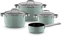 WMF 4-delige pannenset Eucalyptus Haze - Groen - Inductie - Krasbestendig