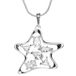 InCollections Dameshanger 925/000 sterling zilver met zirkonia inclusief slangenketting 1,2/42 cm
