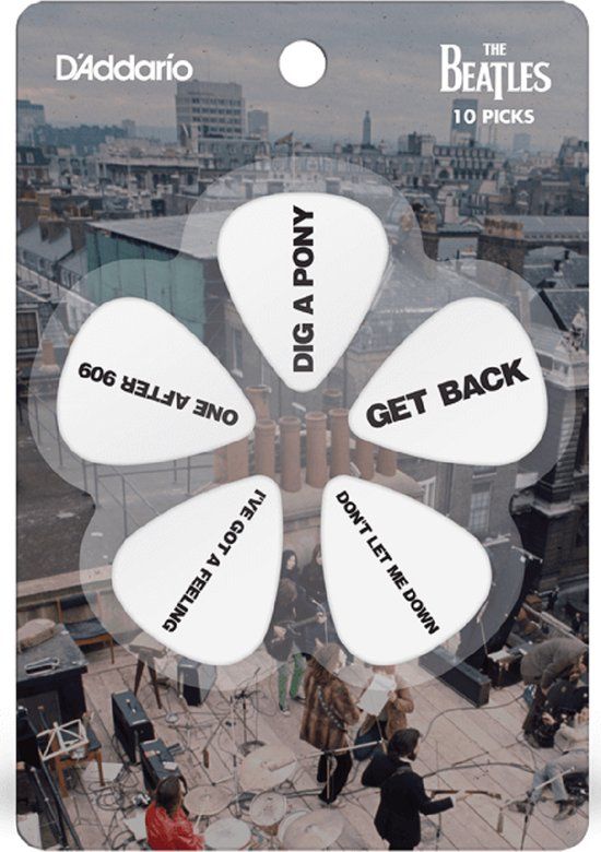 D'Addario Beatles Plectrum Get Back 10-pack Medium 0.70 mm
