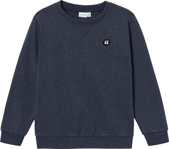 NAME IT NKMVIMO LS SWEAT BRU NOOS Jongens Trui - Dark Sapphire - Maat 158/164