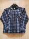 Houthakkers vest - Donkerblauw/Bruin/Wit - Flanel - Teddy - Maat L - Heren