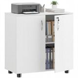 Homcom Vinsetto archiefkast - Spaanplaat - 80x40x80cm - Wit