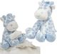 Suki Gifts Giraffe Baby Geboren Knuffels Set - Tuttel Doekje en Knuffeltje - Blauw/Wit