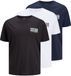 Jack & Jones Plus T-shirts Plus Size 3-pack Logo T-shirts