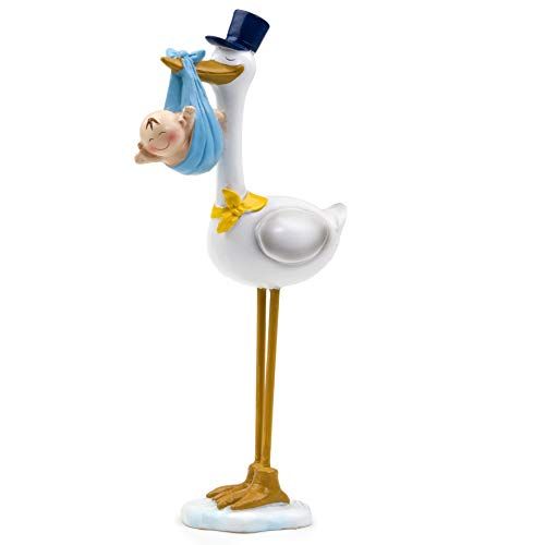 Mopec Figuur Taart Pit Sigaren Doop Kind - 22 cm - Blauw - 2 stuks