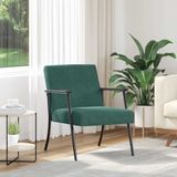VidaXL Fauteuil donkergroen fluweel