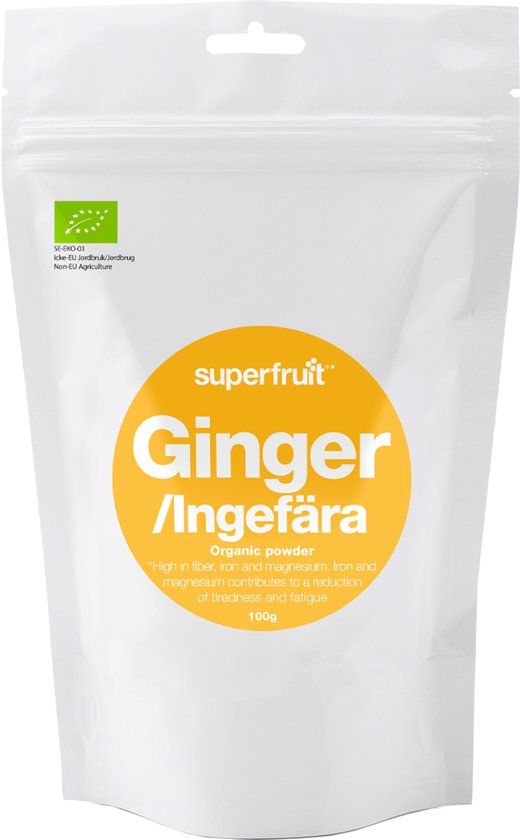 Superfruit Biologisch Gember/Ingefära Poeder (100g)