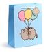 Puckator Cadeauzakje met kaartjes, Pusheen the Cat, de kat, ballonnen, groot 33 cm, officieel gelicentieerd product