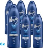 Magno Marine Douchegel – 6 x 600ml – Verfrissende Geur – Douchegel Voordeelverpakking