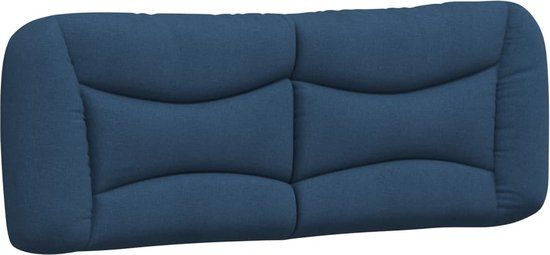 vidaXL Hoofdbordkussen - "Hvar" - 140 cm - Stof - Blauw