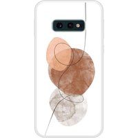 Samsung Beschermende siliconen case compatibel met Galaxy S10e One line bruin