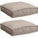 Maison Exclusive Coussin 2 Pc Tissu Oxford Taupe 40 x 40 x 8 cm