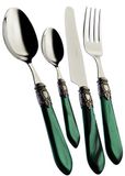 Bugatti OXB4M-S3250 Oxford Bestekset, staal/ABS, groen, 39 x 27 x 5 cm, 24-delig