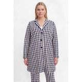 YOEK blazer Plus Size - blauw