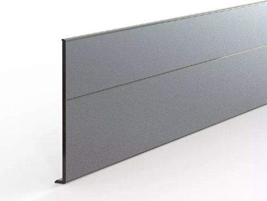 Ellen Elton BV EllenMatic Elegance Beschermplaat voor opbouwcassette 103 cm Zilver Aluminium