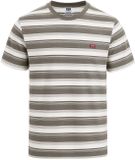 Levi's T-shirt Heren Bruin Gestreept - Maat S