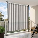 Maison Exclusive - Store Roulant Extérieur Anthracite Et Blanc 150 X 270 Cm