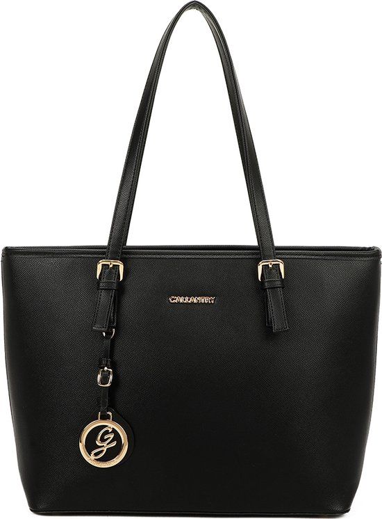 Gallantry Zwart Handtas voor Dames met Ritssluiting - 14 inch Laptop Compatibel