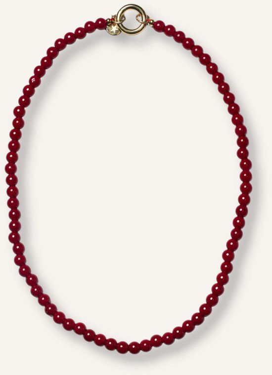 BONNIE STUDIOS Noah Agaat Necklace Sieraden Dames - Rood