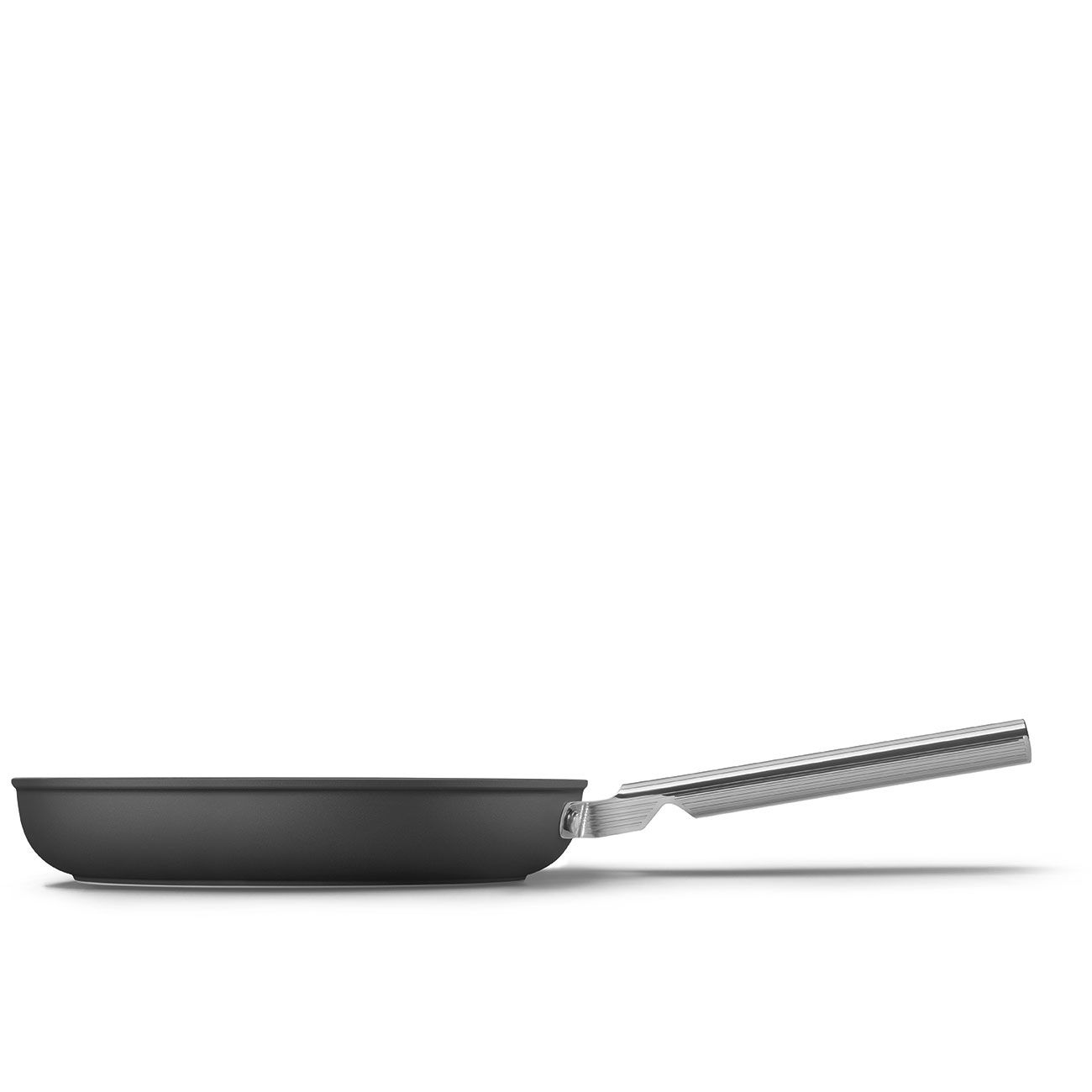 Smeg CKFF2801BLM Koekenpan - 28cm - Zwart/RVS