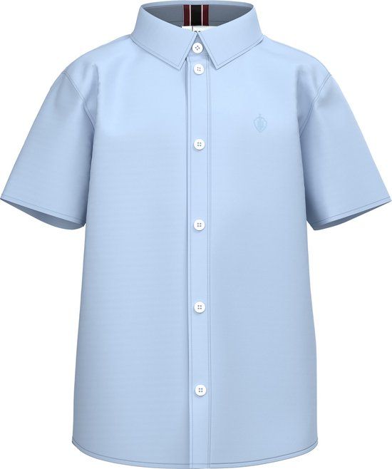 Name It Overhemd Nkmnewsa Ss Shirt Noos - Blauw - Maat 134/140 - Mannen