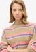 Superdry Gestreepte trui met ronde hals Dames Bruin Acryl/Polyamide/Polyester