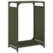 VidaXL Brandhoutrek 44x28x65 cm koudgewalst staal olijfgroen