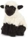 Living Nature Knuffel Lammetje, zwart met wit