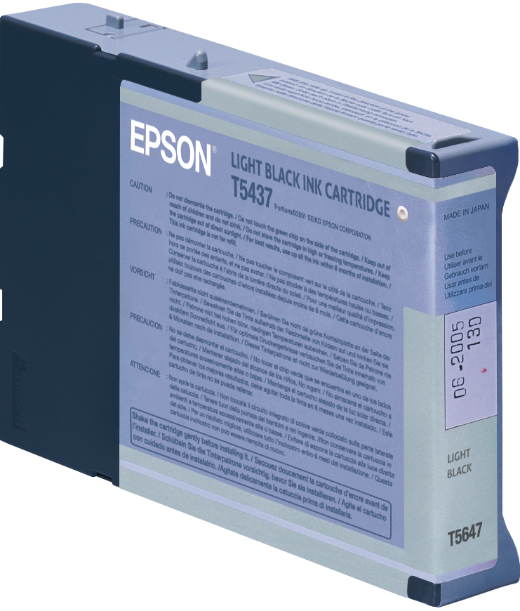 Epson T543700 Light Black Ink Cartridge for Stylus Pro 7600
