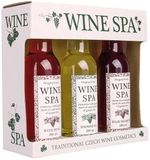 Bohemia Gifts Chocansweets Giftset Wine spa: 3 X 200 ML, showergel/shampoo/badschuim. Kleuren rood, wit en rose.