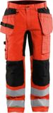 Blåkläder Werkbroek met stretch High Vis 1552-1811 - High Vis Rood/Zwart - D104