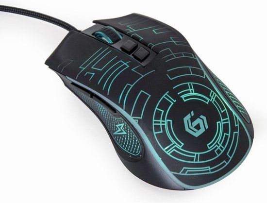 Gembird MUSG-RGB-01 Gaming Mouse - 3600 DPI - Right-Handed - Black