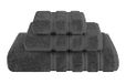 American Soft Linen Luxe 3-delige handdoeksets, 1 badhanddoek 1 handdoek 1 washandje, 100% Turkse katoenen handdoeken voor badkamer, grijze handdoekenset