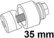 SCHÜTTE Schroefgatstans - 35 mm