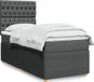 Maison Exclusive - Sommier à lattes de lit avec matelas gris foncé 90x200 cm tissu