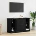 vidaXL Dressoir, zwart, eikenlook, 100 x 35,5 x 60 cm, spaanplaat