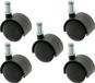 AMIG Bureaustoel Wiel - 5x - D50 mm - pin D11 mm - Zwart