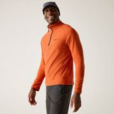 Regatta Montes Heren Lichtgewicht Fleece met Halve Rits voor Wandelen Oranje XXXL