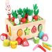 Zouma B.V. Jouet éducatif pour enfants en forme de verger, puzzle assorti avec attrape-insectes et arrache-radis.