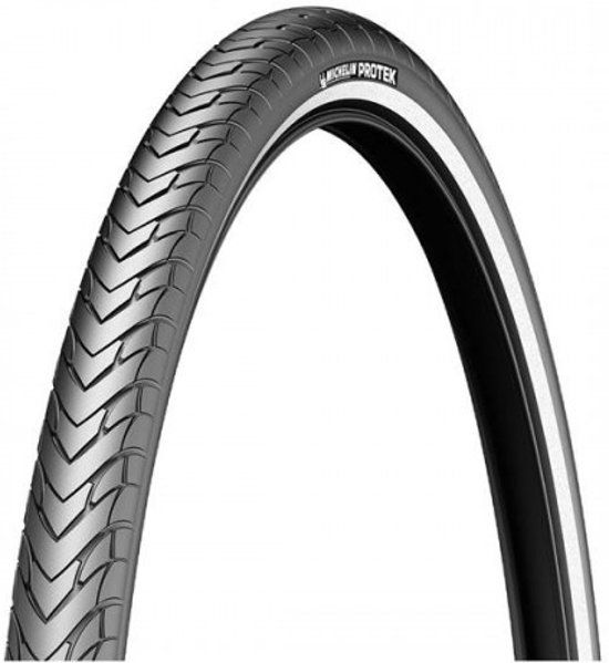 Michelin Protek - Buitenband Fiets - 28x1 1/4 32-622 - Reflectie - Zwart