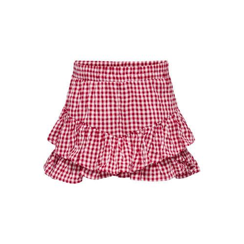 ONLY KIDS ONLY MINI geruite skort rood