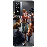 Vivo Coque Pour Vivo Y76 5G Sangoku naruto Luffy one piece Dragon Ball z 3D Anime manga