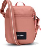 Pacsafe GO Micro Crossbody tas - 1.5L - RFID - Anti-diefstal - Waterafstotend - Gerecycled - Festivaltas - Roze