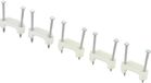 TRU COMPONENTS TC-DNF17203 Spijkerclip 1593094 Bundel-Ø (bereik) 17.70 mm (max) Tweegats Wit 100 stuk(s)