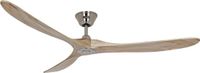 Casafan Eco Genuino 180 BN-NT Plafondventilator 180 cm Chroom Geborsteld Naturel Hout