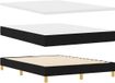 vidaXL Boxspring Bed met Hoofdeinde Zwart 160 x 200 cm Stof