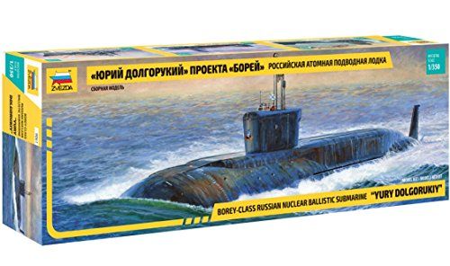 Zvezda 1/350 'Yuri Dolgorukij' Nucleaire onderzeeër # 9061