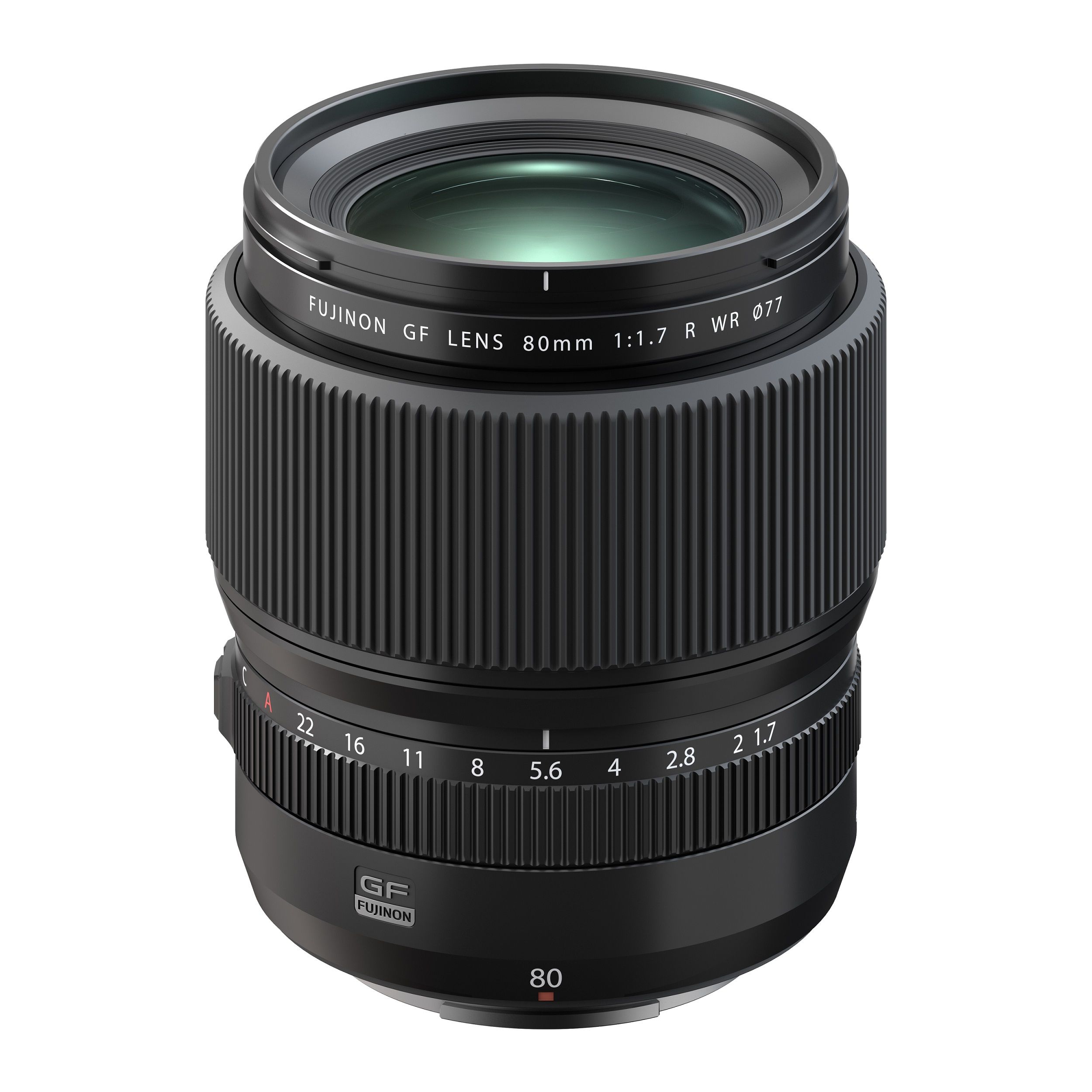 Fujifilm FUJINON GF 80mm F1.7 R WR - Zwart